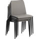 Renee Dillon Stratus / Dillon Black Stackable Dining Chair, Set Of 2